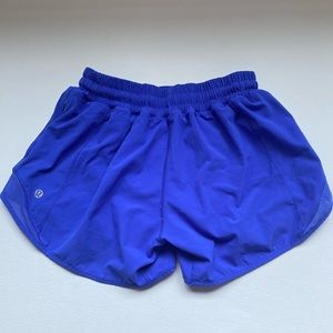 Lululemon colbalt blue hotty hot shorts